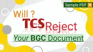 How to fill Tcs Bgc documents? TCS BGC Documents | NCA | Gap | OBF | Medical | Sample PDF Included 🔽