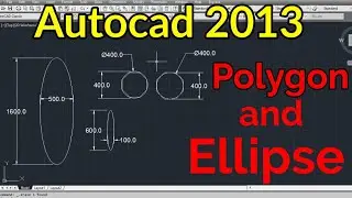 Autocad Commands- Polygon and Ellipse. How to use Polygon on Autocad. How to use Ellipse on Autocad.