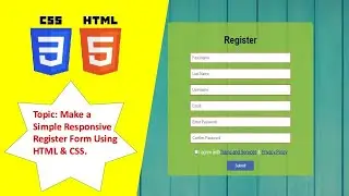 Responsive Login & Registration Form Using HTML & CSS