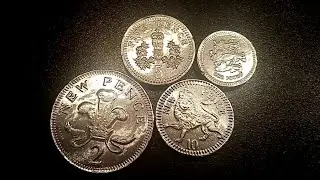 4 Solid Silver UK COINS 2P 5P 10P £1 Coins - Where have they gone?