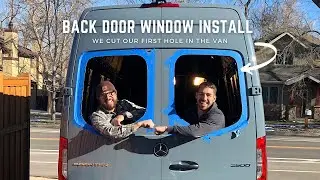 CR Laurence 2019+ Sprinter Back Door Window Install | Van Build