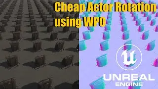 Cheap Actor Rotation using WPO in UE5. Fixed Normals Issue