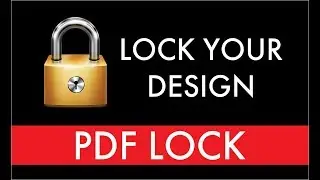 How To create a security lock pdf file Coreldraw tutorial