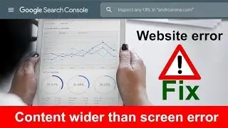 How to fix content wider than screen error fix || Google webmaster search console error fix