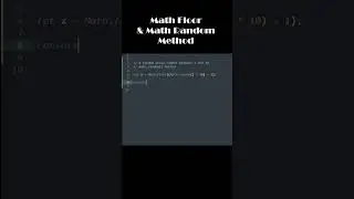 Basic Javascript - Math Floor & Math Random Method