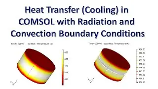 Transient Heat Transfer (Cooling) of Solids in COMSOL with Radiation/Convection Boundary Conditions