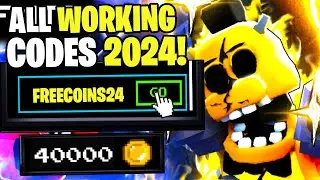 *NEW* ALL WORKING CODES FOR FIVE NIGHTS TD IN 2024! ROBLOX FIVE NIGHTS TD CODES