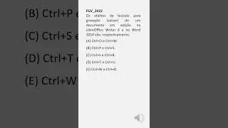 LibreOffice Writer para Concursos | Informática para Concursos 2024 Informática Básica 