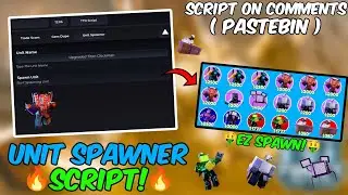 *NEW*🔥Unit Spawner Script🔥Toilet Tower Defense Script Working All Executors New Update Pastebin 2024