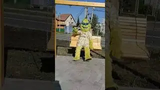 Ростовая кукла Гринч. Летний Гринч на день рождения Тюмень. Аниматор на праздник