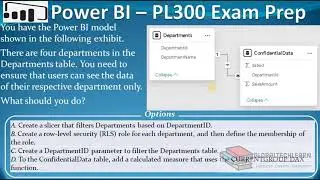 PL 300 : Q69 - Microsoft Power BI Restrict Data to User for Department