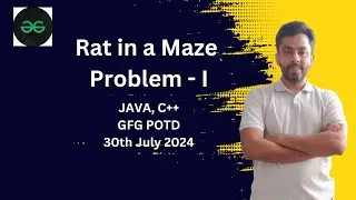 Rat in a Maze Problem - I | GFG POTD 30th July 2024 | JAVA | C++