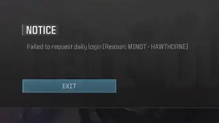 Call of duty warzone SERVICE FAILED Failed to request daily login [Reason: MINOT- HAWTHORNE]