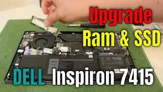 Dell Inspiron 7415 laptop Ram and Hard drive upgrade Tutorial