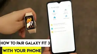 How to Pair Galaxy Fit 3 with Your Phone #galaxyfit3