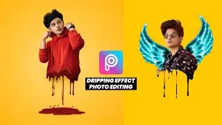 PICSART DRIPPING EFFECT PHOTO EDITING | 3D DRIPPING EFFECT PICSART | PAINT DRIPPING EFFECT PICSART |