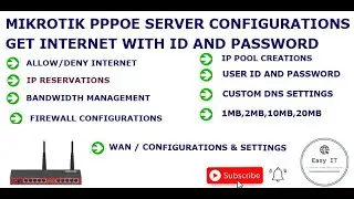 Mikrotik PPPoE Server Configurations | Easy IT