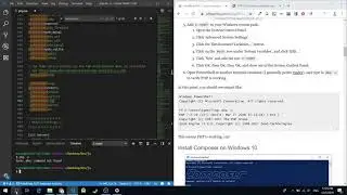 Install PHP and Composer Windows