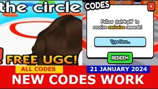 *NEW UPDATE CODES* [🎉FREE UGC] the circle game ROBLOX | ALL CODES | JANUARY 21, 2024