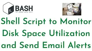 Shell Script to Monitor Disk Space Utilization and Send Email Alerts | Shell Scripting for DevOps