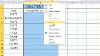 CONCATENATE in Excel