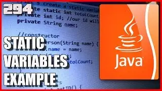 JAVA OOP - Using static variable example