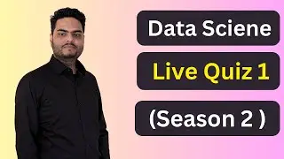 Data Science Live Quiz 1 Season 2 | Data Science Quiz | Data Science Competition