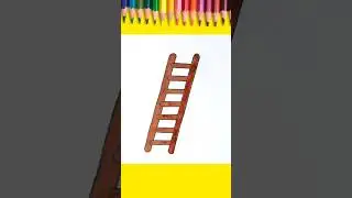 How to draw Ladder easy #drawing #learning #kids