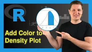 Add Color Between Two Points of Kernel Density Plot in R (Example) | density, plot, with & polygon