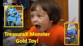 TreasureX Monster Gold Toy Setup with Liam!