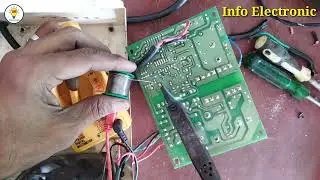 Battery charger  SMPS 24 volt 5 Amp Repair_ no red Light Problem