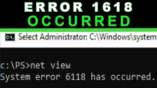 System error 6118 occurred in CMD | FIX