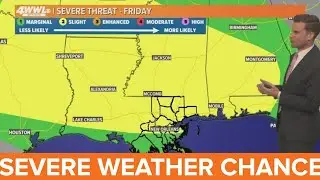 New Orleans Weather: Severe storms possible Friday