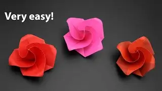 Easiest Origami Rose Ever! - How to Fold - Valentine's Day Gift