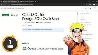 Cloud SQL for PostgreSQL: Qwik Start | #qwiklabs | #GSP152