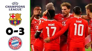 Барселона -  Бавария 0-3 Лига чемпионов Обзор матча 26.10.2022