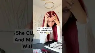 She CUT My Hair…And Made Me Paint With It?!😳😱