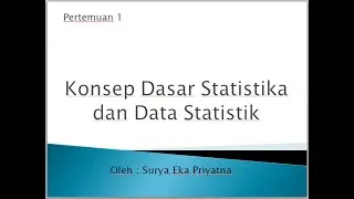 Statistik 1 : fungsi dan kegunaan statistika