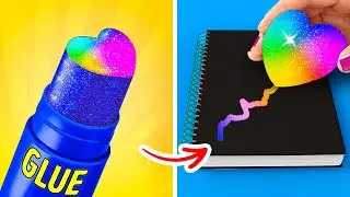 LAZY STUDENTS LIFEHACKS 📚 Ace Your Exams with These Tricks! School DIYs Challenge by 123 GO! GLOBAL