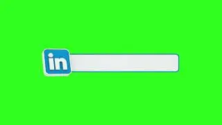 Linkedin lower third green screen animation