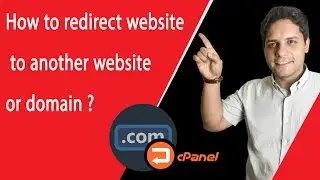 How to redirect website to another website or domain ? #redirect #cpanel