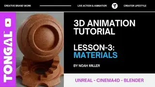 Unreal Cinema4D Blender Animation Tutorial - Lesson 3: Materials