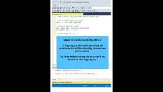 How to Delete Duplicate Rows in Any Table In SQL