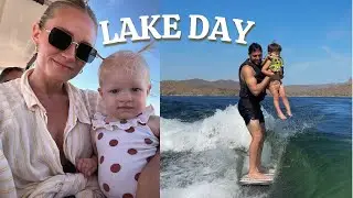 A DAY AT THE LAKE | family trip to lake pleasant on a Centurion boat