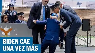 BIDEN tropieza y SE CAE durante una ceremonia militar | EL PAÍS