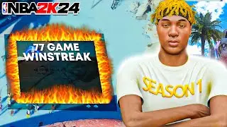 I WENT ON A 77 WIN STREAK ON NBA 2K24! (WORLD RECORD)