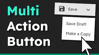 How to Create Multi-Action Buttons with HTML, CSS & JavaScript