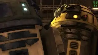 R2-D2 vs R3-S6 Goldie [4K HDR] - Star Wars: The Clone Wars