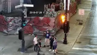 Surveillance footage of altercation preceding fatal 2019 stabbing in downtown Montreal