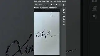 How to make digital signature in photoshop! 